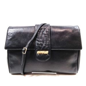 Vintage Fendi Crossbody Leather Black Bag